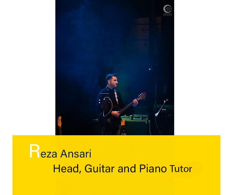 Head And Guitar,PianoTutor Reza Ansari